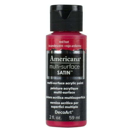 UPC: 0766218083807 | DecoArt Americana Multi-Surface Acrylic Color 2 oz. Red Hot