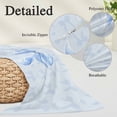 thumbnail image 3 of Cute Bow Throw Pillow Covers, Blue Bowknot Minimalist Solid Color Soft Breathable Pillow Cases with Invisible Zipper for Sleeping, Toddler Pillowcases for Couch Bed Sofa Chair 12x20 Inches, 3 of 9