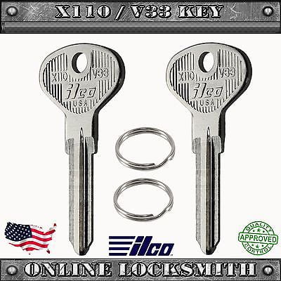 - 2 New Keys For VW Volkswagen Vanagon Transporter 1981 - 1991 Uncut key X110/ V33