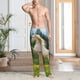 thumbnail image 2 of Balery Horse Rearing Up In The Field Pantalones de pijama para hombre, pijama ultraligero, pantalón de descanso-Small, 2 of 6