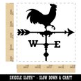 thumbnail image 2 of Rooster Chicken Weathervane Square Rubber Stamp Stamping Scrapbooking Crafting - Small 1.25in, 2 of 7