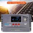 thumbnail image 1 of Controlador de carga solar MPPT de 12 V y 24 V con pantalla inteligente y doble USB, estabilizador de voltaje (10 A), 1 of 8
