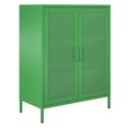 thumbnail image 1 of Channing 2 Door Accent Cabinet-Mesh Metal Locker, Navy, 1 of 9