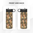 thumbnail image 3 of Bingfone Squirrel Mushroom Yellow Flower Print 18oz Sports Insulated Kettle With Straw, Leakproof & BPA Free, Drinking Sports Water Bottle for Fitness, Gym & Outdoor, 3 of 8