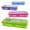 Dazzle Colored Assortment, variant on BAZIC 8" Double Deck Organizer, Plastic Pencil Case, Bright Color, 4-Pack