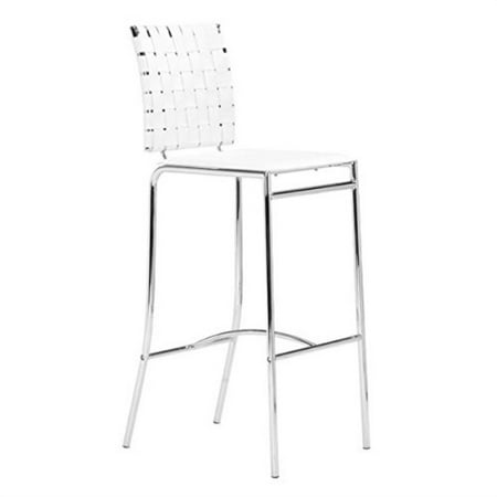 zuo criss cross bar chair (set of 2), white