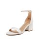 thumbnail image 1 of Sandalia DREAM PAIRS Tacón Bajo Ancho 7.5W Blanco Tacón 7 cm, 1 of 4
