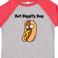 thumbnail image 4 of Inktastic Hotdog Hot Diggity Dawg Boys or Girls Toddler T-Shirt, 4 of 5