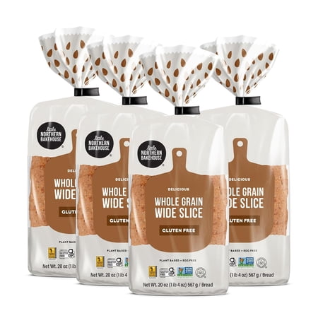 de Sliced White Gluten Bread, Vegan Bread, Non-GMO and Allergy-Friendly, Gluten Food, Meals, - de Sliced Whole Grain (8 pack, 20. oz each)