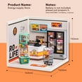 thumbnail image 3 of Rolife DIY Miniature Dollhouse Building Model Kit Super Creator Store Series Plastic Birthday Gift for Girls (6 Kits), 3 of 9