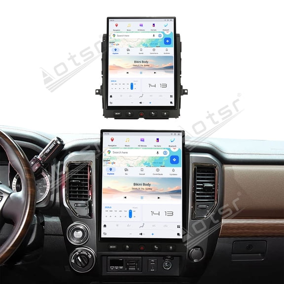 Aotsr 15.6 inch Tesla Style Android Car Radio For Nissan Titan 2016-2019 Multimedia GPS Navigation Carplay Auto Head Unit