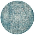 thumbnail image 3 of SAFAVIEH Round Rug 5'3" - Evoke Collection - Traditional Design, Blue & Ivory, Non-Shedding & Easy Cleaning, Ideal for Living Room, Bedroom, Dining Space, 3 of 12