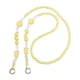thumbnail image 1 of Cordón de cuentas para teléfono, pulsera de 120 cm de largo, ideal para fiestas, viajes y mochilas. Amarillo, 1 of 9