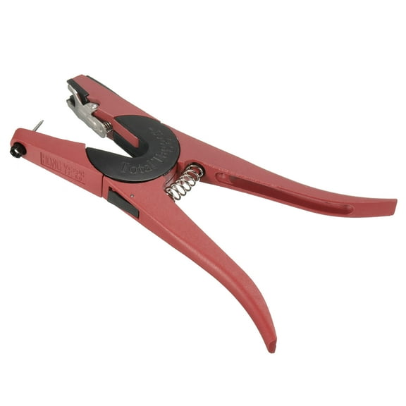 Uxcell 9.65 x 5.71" Ear Tag Applicator Cattle, 1 Pcs Metal Pliers Installation, Red