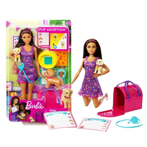 Muneca Barbie Adopta un perrito