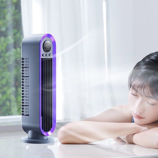 Ventilador de aire acondicionado de escritorio Fiudx de larga duración con batería de 3600 mAh pequeño silencioso para oficina