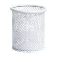 thumbnail image 2 of Wire Mesh Pen Holder, Pencil Cup Desk Organizer for Stationery, Scissors, Office Caddy Storage, 3.9" x 3.2"(White), 2 of 3
