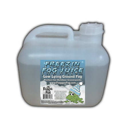 Freezin Fog - Outdoor / Graveyard Low Lying Ground Fog Machine Fluid - Fog Juice - 2.5 Gallon (Best Fog Juice For Low Lying Fog)