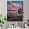 thumbnail image 4 of Tufa Towers Sunset Reflection Canvas Print, Perfect for Living Room, Office, Bathroom, Hallway, 4 of 8