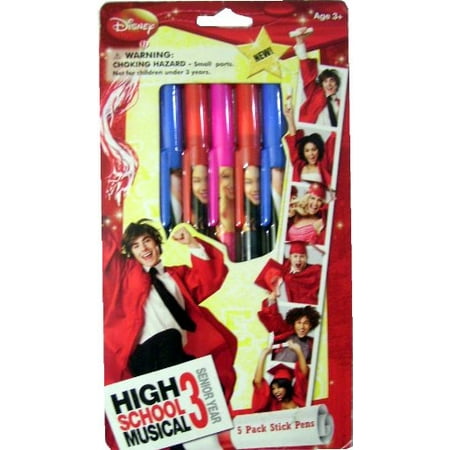 High School Musical 3 Senior Year Stick Pens 5 to a