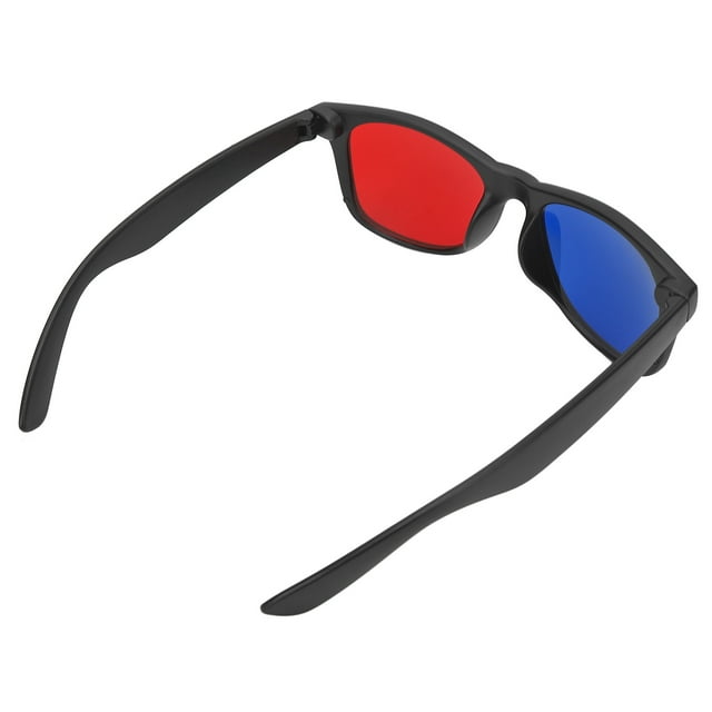 Lunettes de Jeu 3D, Lunettes 3D Longue Durée de Vie Rouge Bleu Lentille en Résine Portable pour la Maison