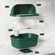 thumbnail image 4 of Caja para Secar Platos, Escurridor de Platos Multifuncional con Tapa, Secador de Platos Que Ahorra Espacio con Orificios de Drenaje para Tazones y (Talla L Verde), 4 of 9