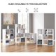 thumbnail image 5 of HOWEN 8 Cube Organizer for Storage, Fits 10.5" by 10.5" by 11" H Storage Bins, Wood, 47.05" Tall, White Finish, 5 of 5