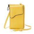 thumbnail image 2 of Sonducket Bolso de teléfono para mujer Hombro ajustable Monedero de cuero Decoración Tarjeta Monedero Bolsa Bolsas de mensajero y de hombro Amarillo Sonducket AP002884-01, 2 of 6