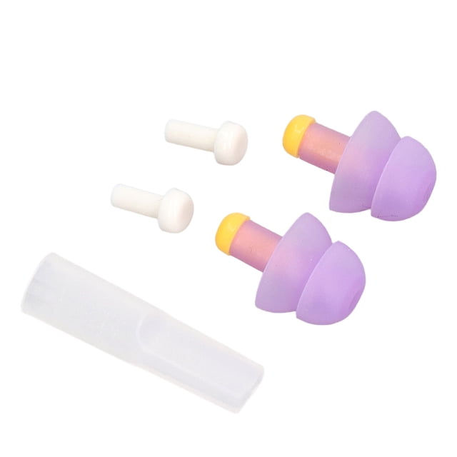 Tapones para los Oídos para Dormir con Cancelación de Ruido Tapones para los Oídos de Silicona Reutilizables para Dormir Nadar Conciertos Reducción de Ruido Púrpura ANGGREK Otros