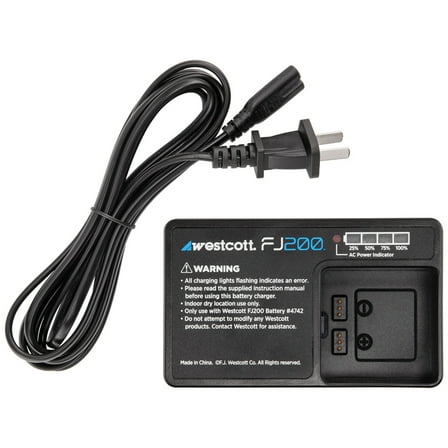 Westcott FJ200 Battery Charger and Cord