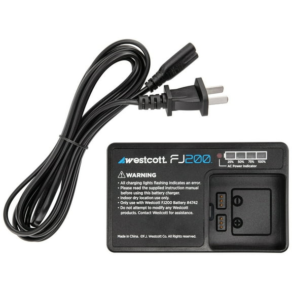 Westcott FJ200 Battery Charger and Cord