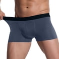 thumbnail image 5 of Men's Performance Underwear Boxer Briefs Soft Comfortable Bamboo Viscose Underwear for Men 5 - Pack(Dark Gray,XL), 5 of 7