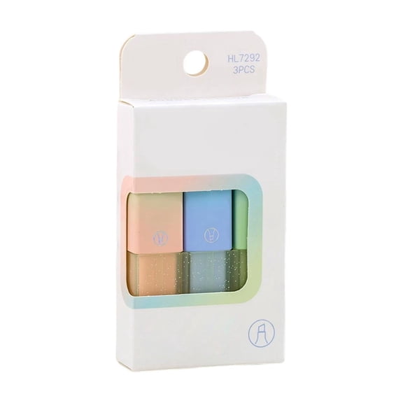 Hvmvliv 3Pcs Chisel Tip Glitter Highlighter Pen Set with Shimmery and Fragrant Ink,Quick-Drying,Non-Fading Bible Highlighters,Ideal for Journaling,Marking Key Points,Doodling,Drawing Multicolor-A