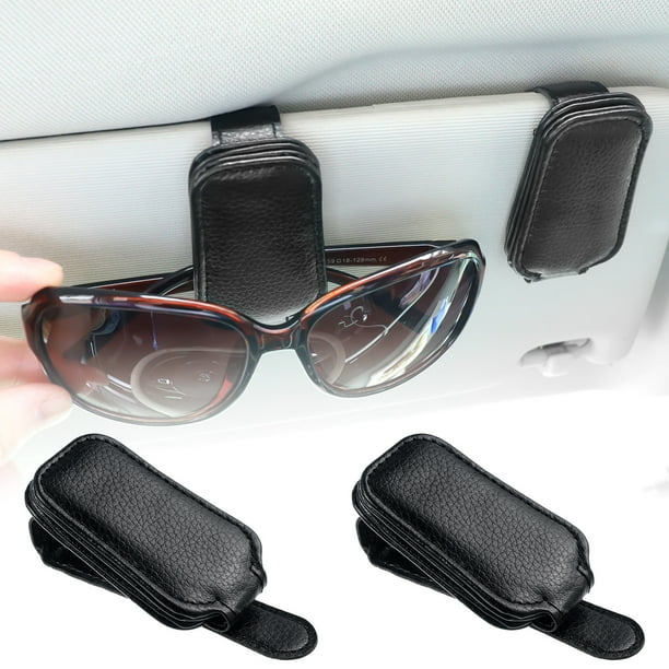 Prdigy 2 Pack Glasses Holder for Car, Sunglass Holder for Car Visor