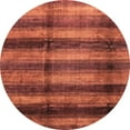 thumbnail image 1 of Ahgly Company Indoor Round Abstract Bright Orange Abstract Area Rugs, 8' Round, 1 of 6