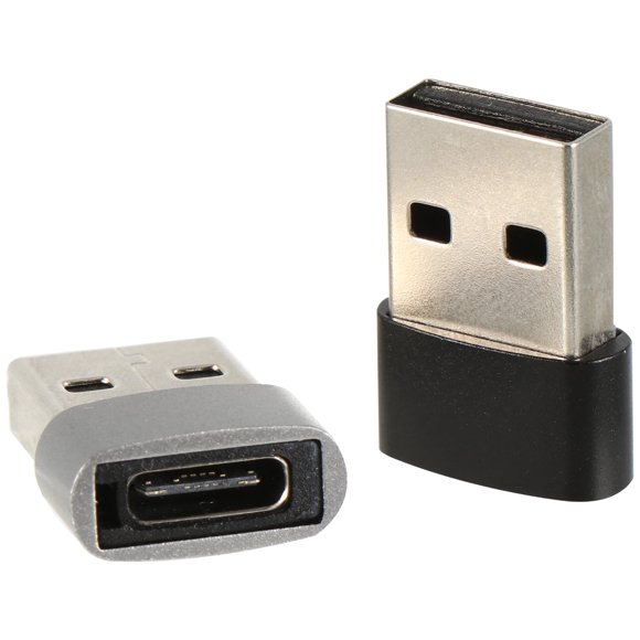 Type C Adapter for Laptop USB Converter Male Mobile Phone Accessory Alloy Material 2 Pcs