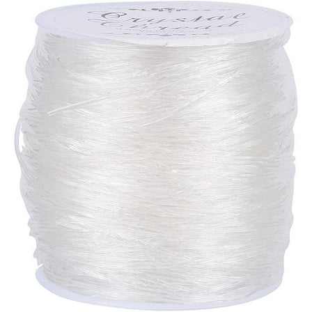 Elastic Thread 109.36 Yards (100m) 0.8mm Transparent Plastic Beading Cord Jewelry Making