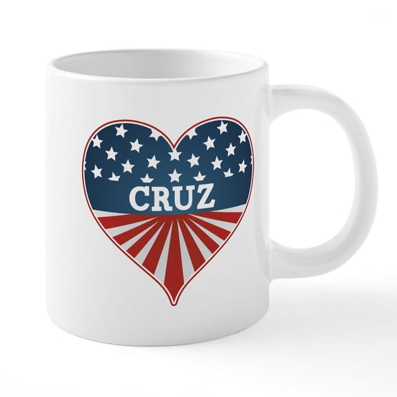CafePress - Heart Cruz - 20 Oz White Ceramic Mega Mug