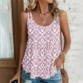 thumbnail image 2 of Lindreshi Tank Tops for Women 2024 Loose Fit 2024 Women's Spring and Summer New Tank Eyelet Embroidery Scoop Neck Fashion Print Casual Fashion Top, 2 of 6