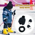 thumbnail image 4 of GJSYRH Kids Boys Hats Toddler Beanies With Scarf Gloves Set Navy 4-6 Years, 4 of 4