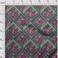 thumbnail image 3 of oneOone Polyester Lycra Dark Magenta Fabric Florals Craft Projects Decor Fabric Printed By The Yard 56 Inch Wide, 3 of 6