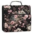 thumbnail image 2 of Water-Resistant 3-Ring Binder Organizer with Multiple Pockets Zipper Binder Bag for Office Watercolor Opossum Pattern, 2 of 8