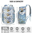 thumbnail image 4 of Sac à Dos Glacière Style Rétro - Sac à Lunch Isolé Étanche de 20 L, Design Vintage pour le Camping et la Plage, 4 of 5