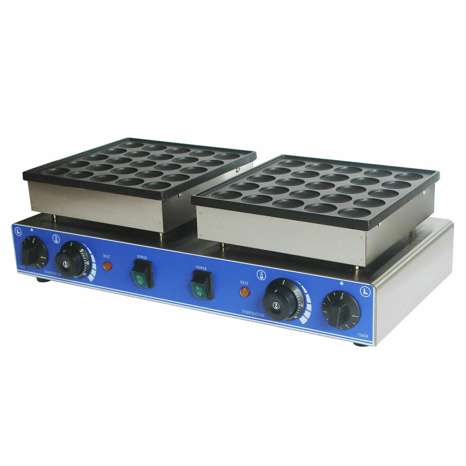 Mkyiongou 1600W 110V 50pcs Electric Dutch Pancake Baker Maker Nonstick Waffle Make Machine