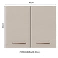 thumbnail image 2 of Alacena 80 cm 2 Puertas Marrón/Crema Agata Madesa, 2 of 5