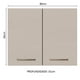 thumbnail image 2 of Alacena 80 cm 2 Puertas Marrón/Crema Agata Madesa, 2 of 5
