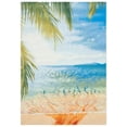 thumbnail image 4 of SAFAVIEH Barbados Beach Waves Outdoor Area Rug, 5'3" x 7'6", Gold/Blue, 4 of 10
