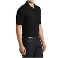 thumbnail image 4 of Yellow Rooster Mens Short Sleeve Dry Zone UV Micro-Mesh Pocket Polo Deep Black XS, 4 of 4
