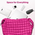 thumbnail image 4 of Bolso acolchado para mujer, grande, acolchado, bolso de mano acolchado, bandolera suave e hinchado, bolsos holgados, 4 of 7