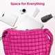 thumbnail image 4 of Bolso acolchado para mujer, grande, acolchado, bolso de mano acolchado, bandolera suave e hinchado, bolsos holgados, 4 of 7